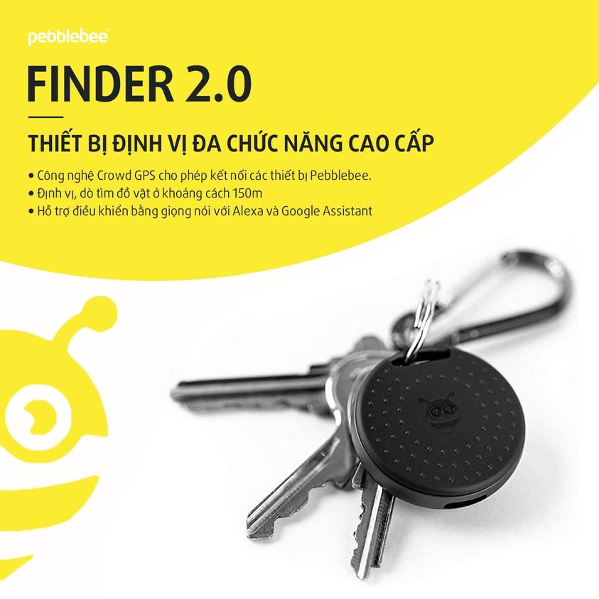 Combo thiết bị định vị  Pebblebee - Finder 2.0 và Black Card hàng nhập khẩu chính hãng