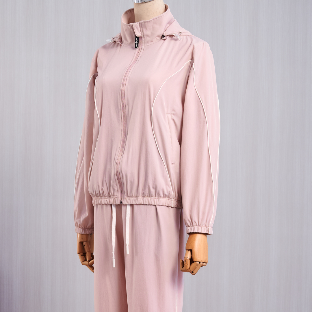 LAROMA Bộ Quần Áo Gió Nữ 2 Lớp | Thiết Kế Basic - Giữ Ấm - Cản Gió - Bền Bỉ - Co Dãn Nhẹ