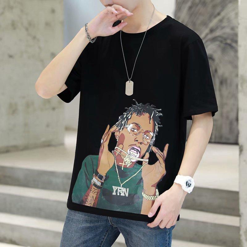 Áo Thun Nam Tay Ngắn In Hình Cá Tính