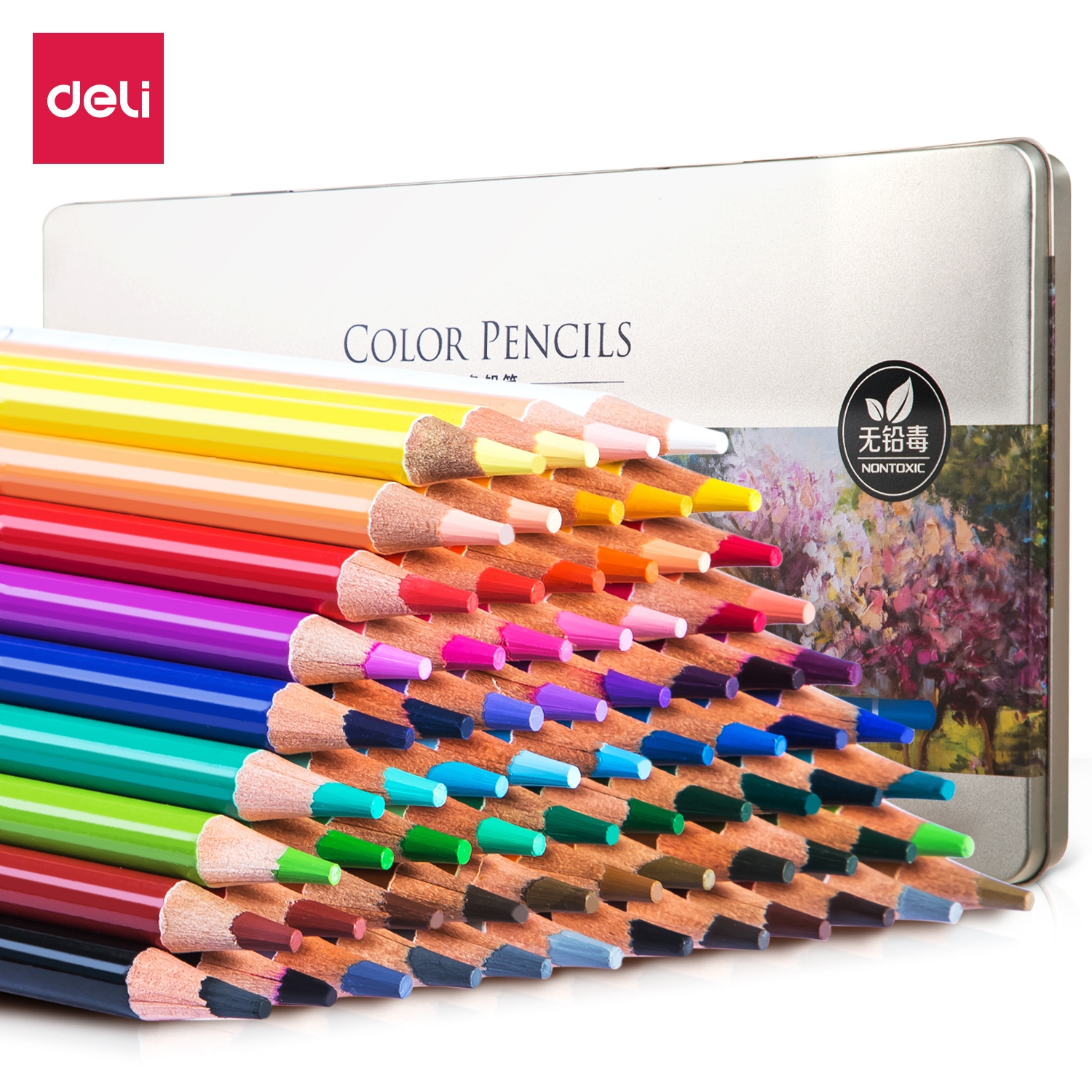 Bút Chì Màu Gốc Dầu Cao Cấp Deli - 6565 6566 6567 - 72 Màu - 6568