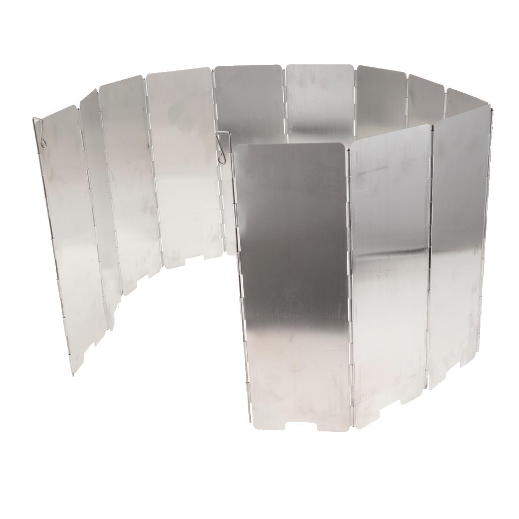 Folding Camping Cooker Gas Stove Wind Shield Screen Flexible Windshield