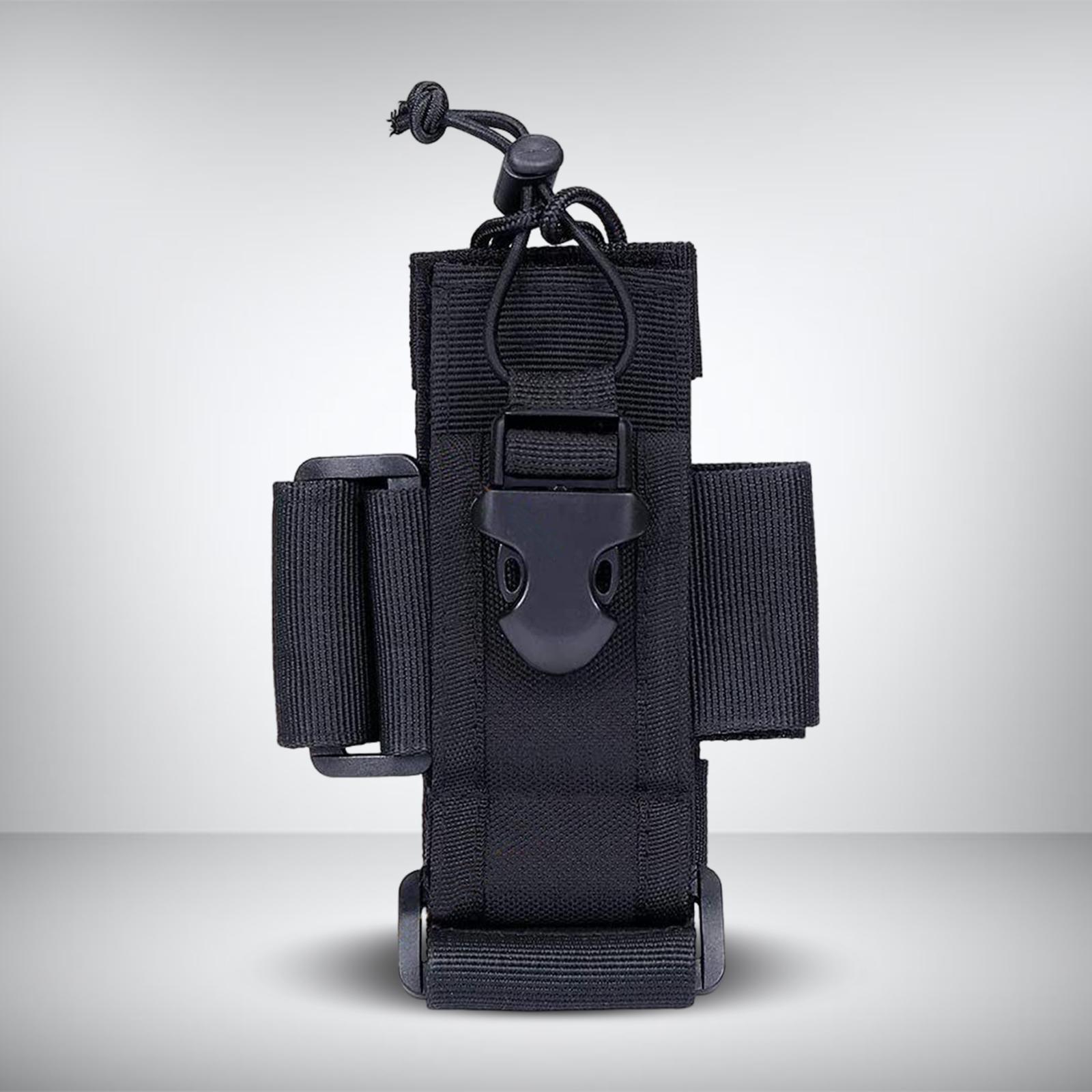 Bag Adjustable Holder Pocket Belt for Hiking Outdoor Men black