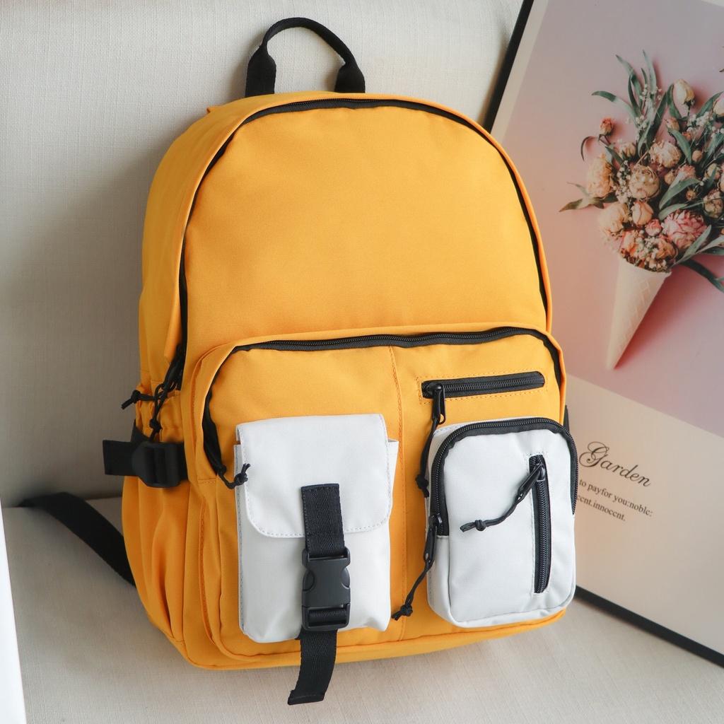 Balo học sinh, sinh viên thời trang unisex với chất dù cao cấp nhẹ bền - BOM