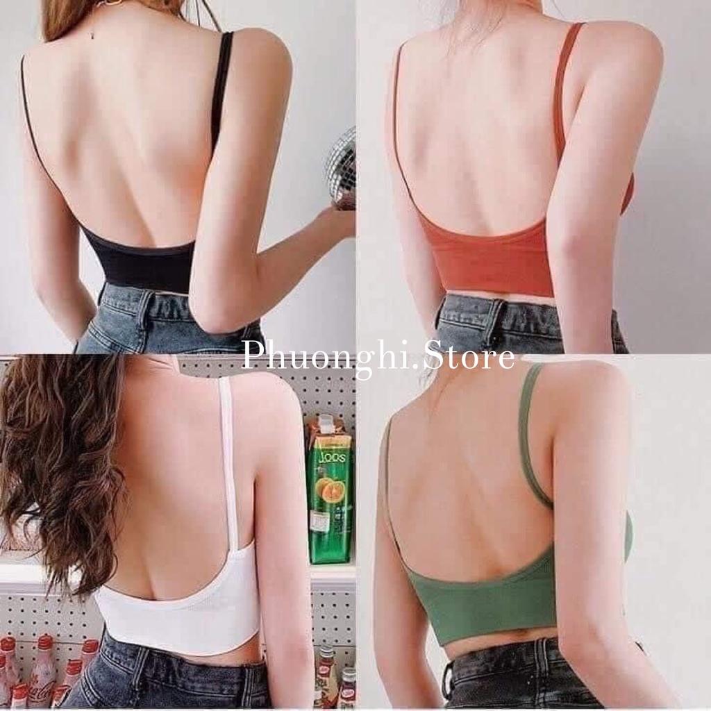 Áo Bra Len Tăm Hở Lưng Bra Khoét Lưng Dáng U Đẹp
