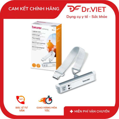 Cân Hành Lý Điện Tử Beurer LS10 – Nhỏ gọn, chính xác và tiện lợi, giúp bạn tự kiểm tra trọng lượng hành lý trước mỗi chuyến đi, hạn chế phí quá ký, bảo đảm chuẩn bị hành lý dễ dàng hơn và luôn tự tin khi di chuyển bằng máy bay.