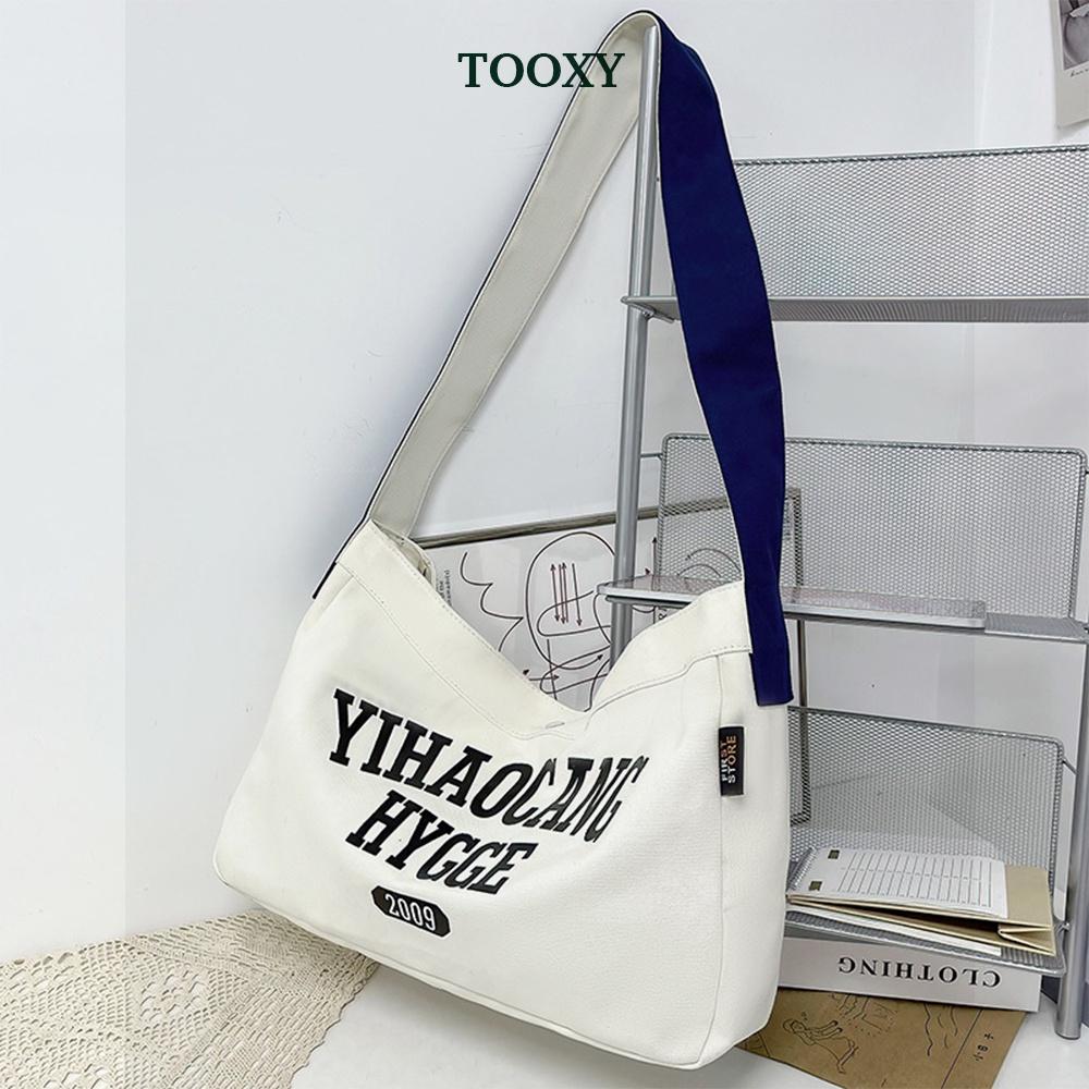 Túi đeo chéo nam nữ sức chứa lớn màu sắc tương phản thời trang cho học sinh TX35