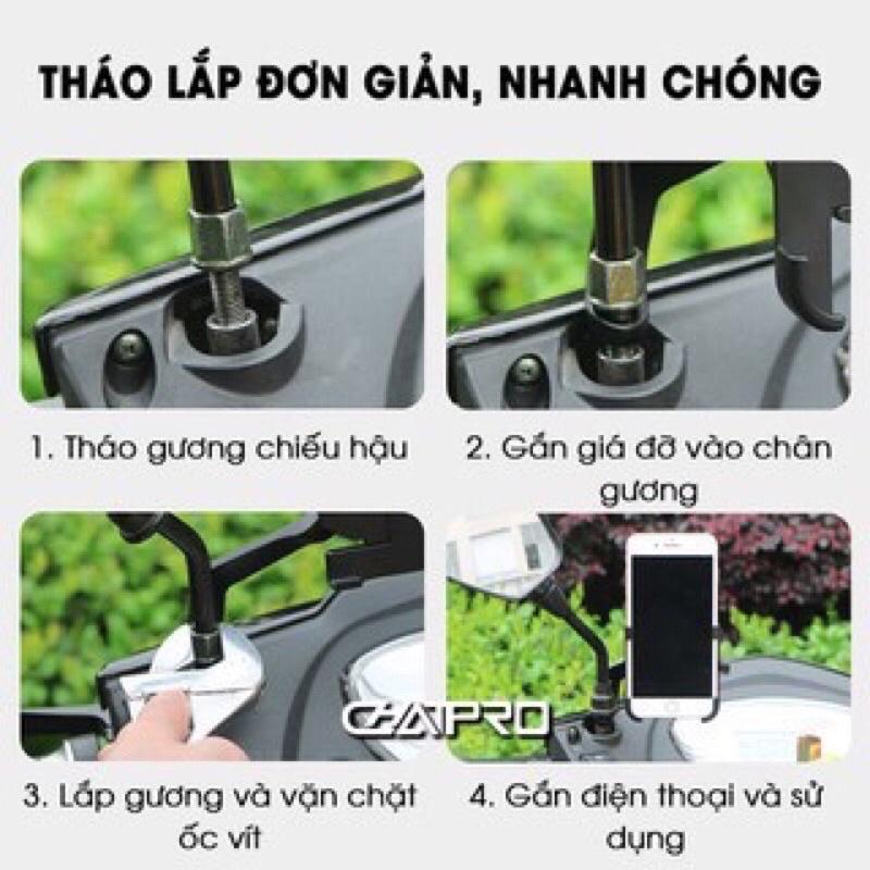 Kẹp Điện Thoại Gắn Xe Máy Chống Cướp Cực Chắc Chắn