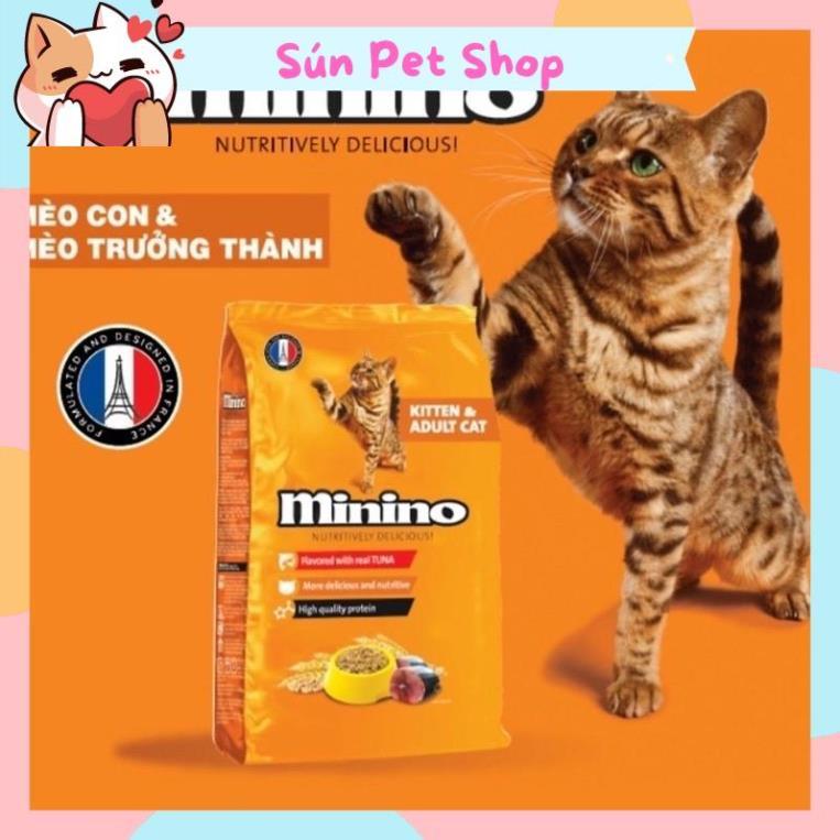 Thức ăn hạt Minino vị cá ngừ cho mèo mọi lứa tuổi 480gr