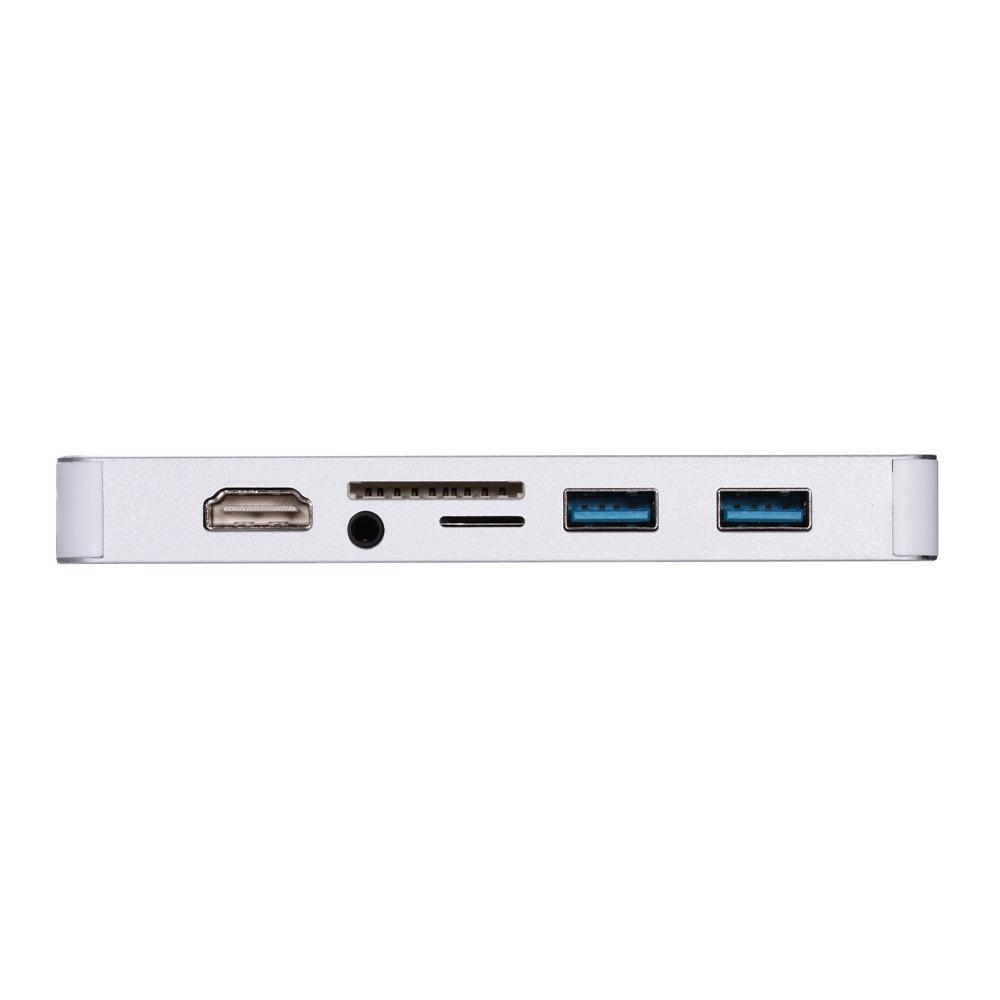 Cường độ phong cách mới nhất từ loại c sang hdmi card mạng gigabit Đầu đọc thẻ HUB bộ chuyển đổi tám trong một đế cắm mở rộng tất cả trong một