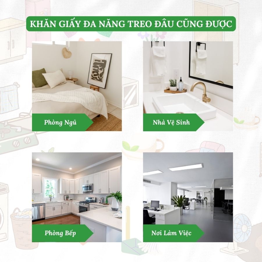 Khăn Giấy Rút Đa Năng Treo Tường Ponyo 500g