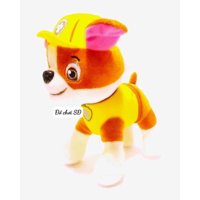 Thú bông đội chó cứu hộ 20 cm - vàng