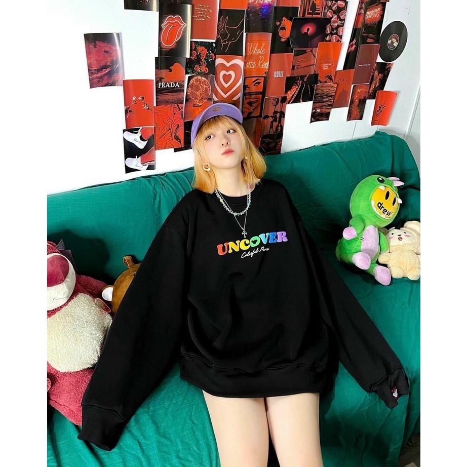 Áo Hoodies Nữ Dài Tay In họa tiết UNCOVER Phong Cách Trẻ Trung Thời Trang