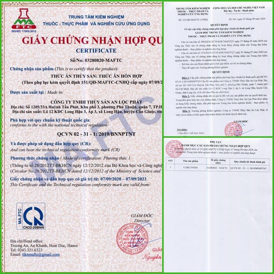 Thức ăn cá koi CAREFOOD GROWTH & COLOR hỗn hợp dạng viên Tăng Màu & Tăng Trọng  Thức ăn chuyên dụng dành cho cá