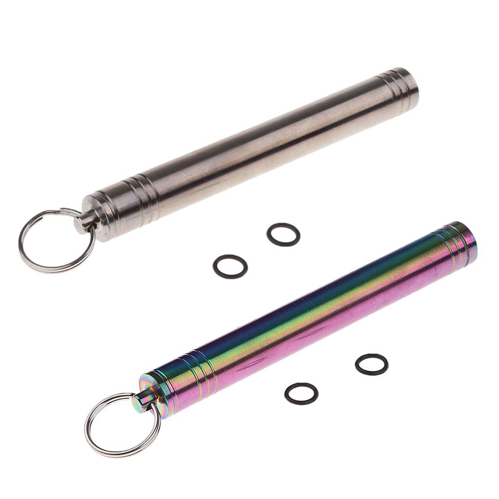 Waterproof Titanium Alloy Pocket Toothpick Ear Pick Holder Camping