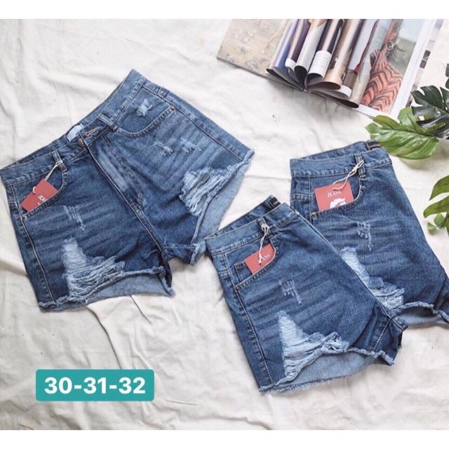 Quần short jean rách size lớn QJ655