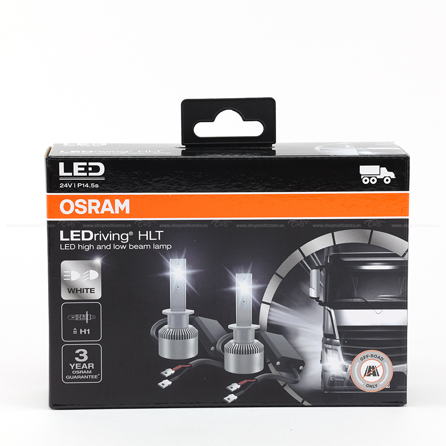 Combo 2 Bóng Đèn Led HLT OSRAM H1 64155DWS 24V 12W