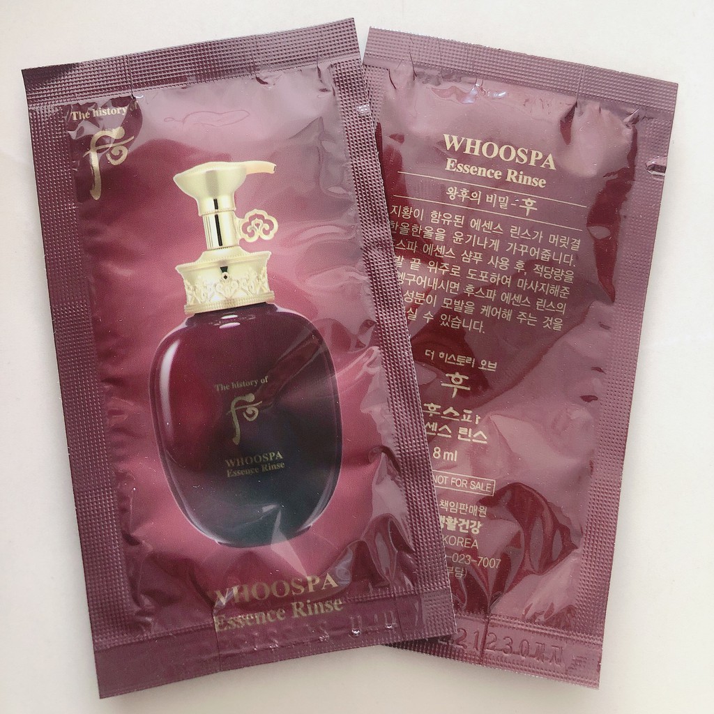 Combo 10 gói dầu gội và 10 gói dầu xả Đông Y Whoo Spa shampoo và rinse