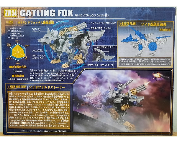 Đồ Chơi ZOIDS Chiến Binh Thú Zw34 Gatling Fox 596981