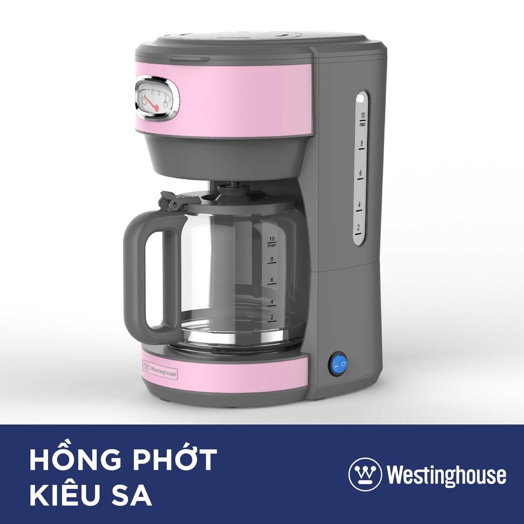 Máy Pha Cafe Westinghouse, Máy Pha Cà Phê, ?Dung Tích 1.25L, Công Suất 1000W, Nhập Mỹ, BH 12 Tháng - Trắng