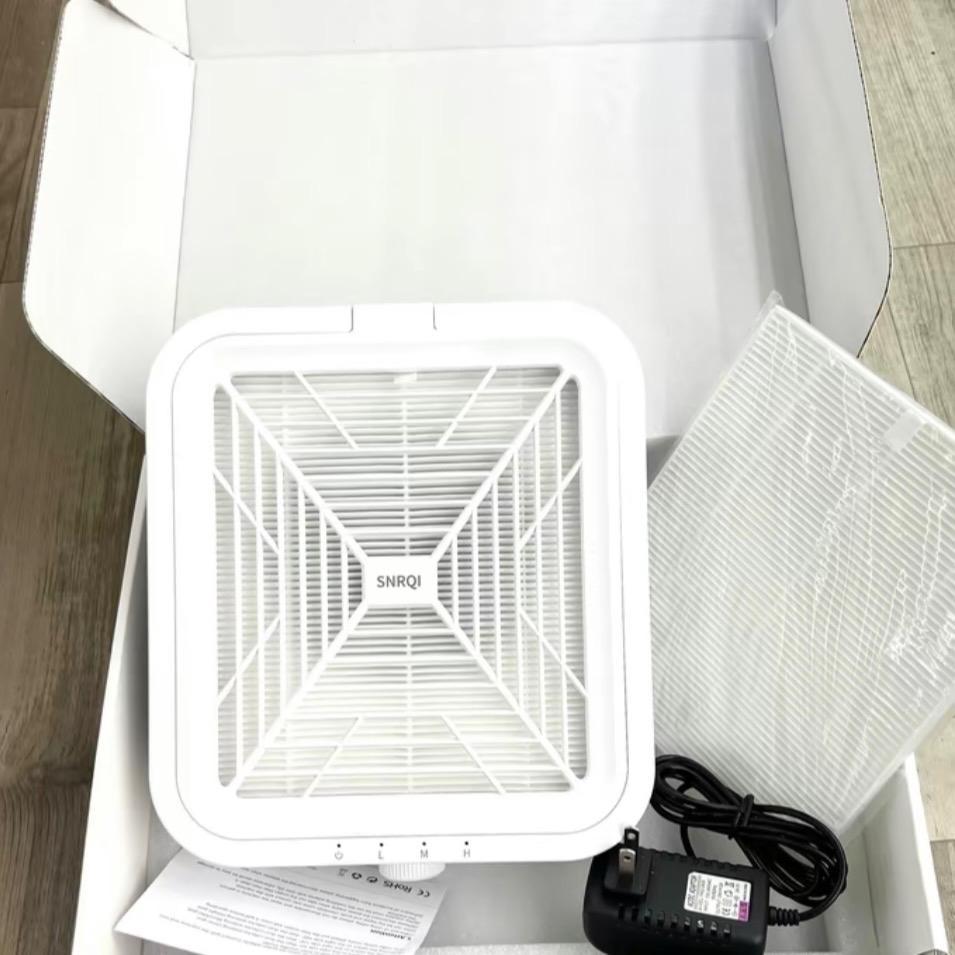 Máy Hút Bụi WL007 SNRQI 120W Màu Trắng Xanh, Nhựa ABS, Sức Gió Hút 8.5m/s, Cắm Điện, Dùng Làm Nail Tiện Lợi, Dễ Sử Dụng