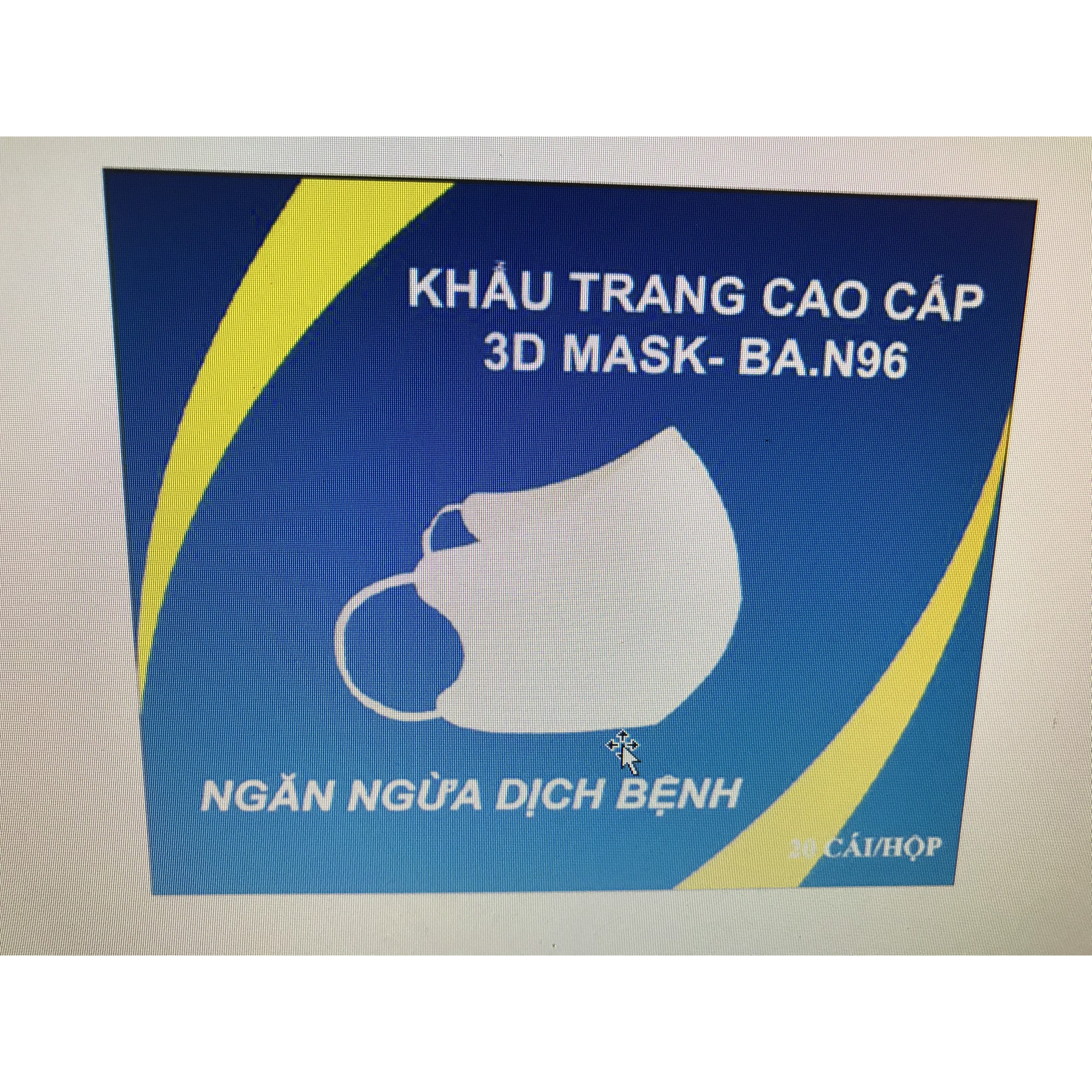 Khẩu trang kháng khuẩn người lớn 3D MASK.BA.N96 (20 chiếc/ hộp)