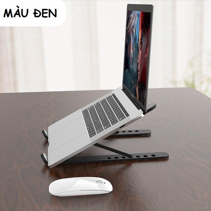 Giá đỡ laptop - Kệ đỡ laptop - tản nhiệt laptop, điều chỉnh độ cao, gập gọn lại được