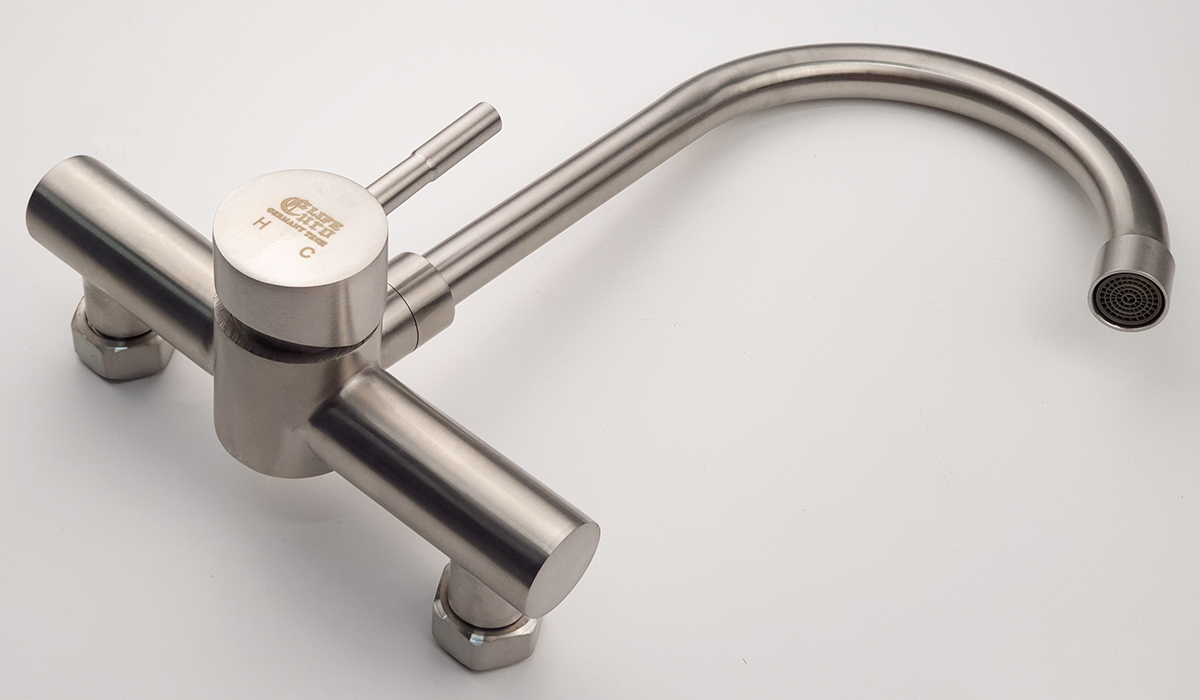 Vòi rửa chén nóng lạnh âm tường Inox SUS 304 Eurolife EL-T018AT