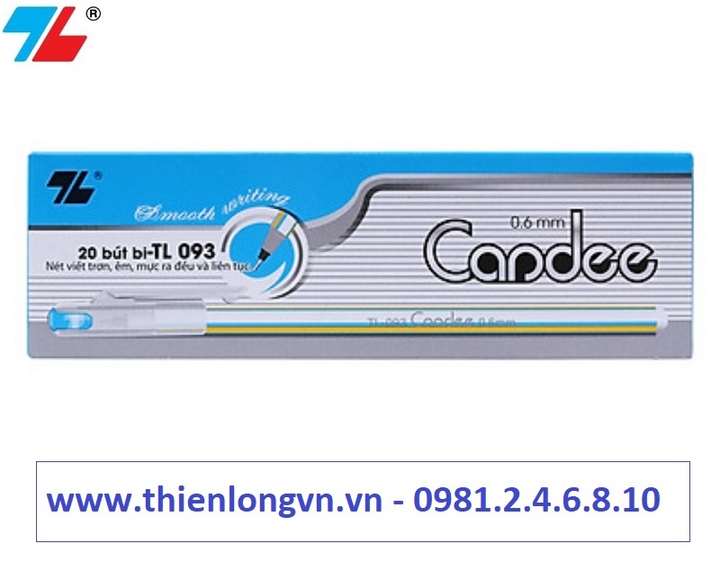 Hộp 20 cây bút bi Thiên Long - TL093 mực xanh