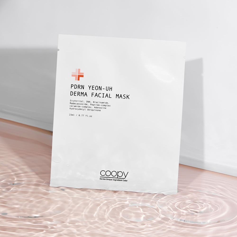 MẶT NẠ TÁI SINH LÀN DA CHIẾT XUẤT DNA CÁ HỒI COOPY PDRN YEON-UH DERMA FACIAL MASK 23 ML (HỘP 5 MIẾNG)