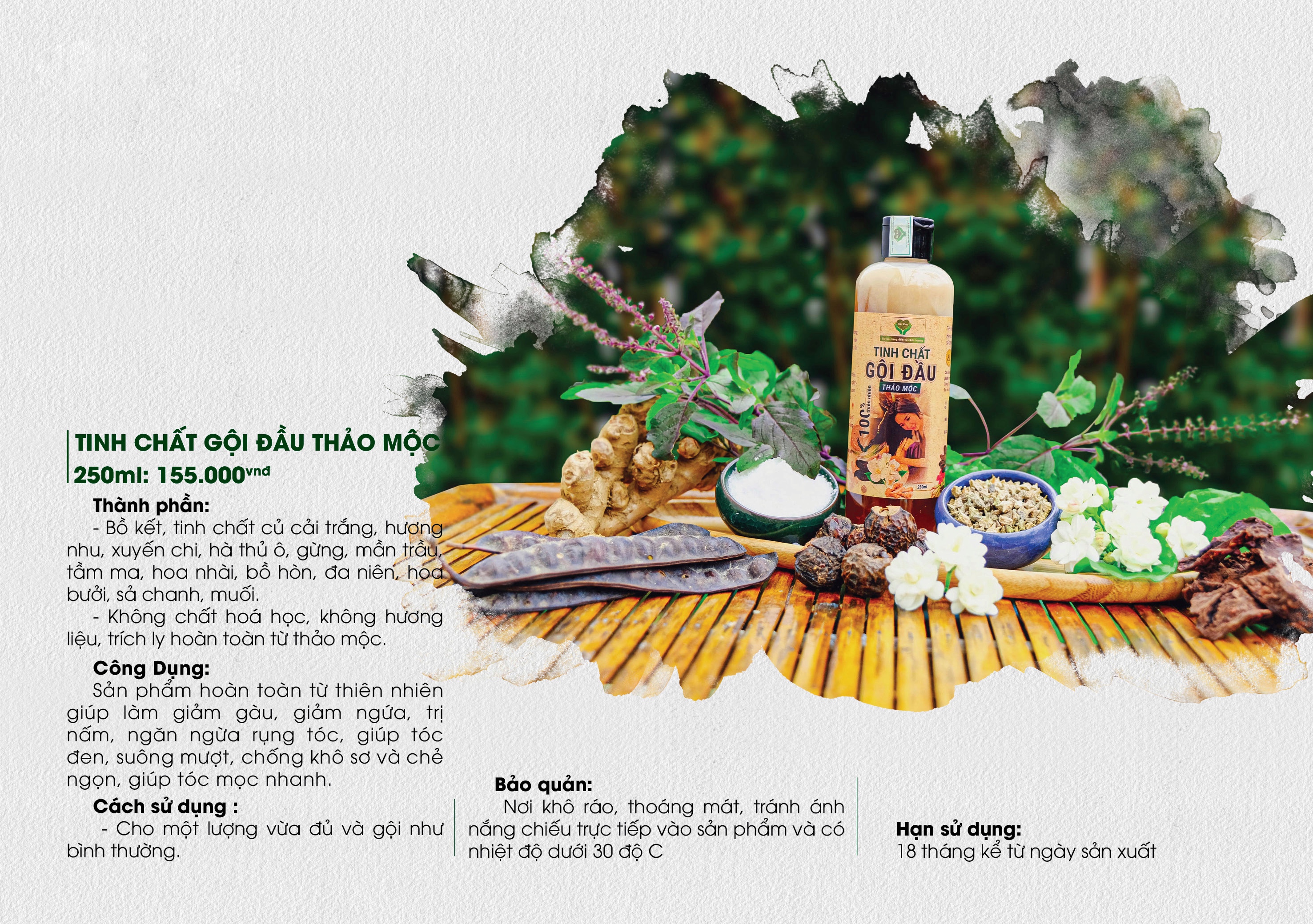 TINH CHẤT GỘI ĐẦU THẢO MỘC MẸ KEN-CHAI 500ML