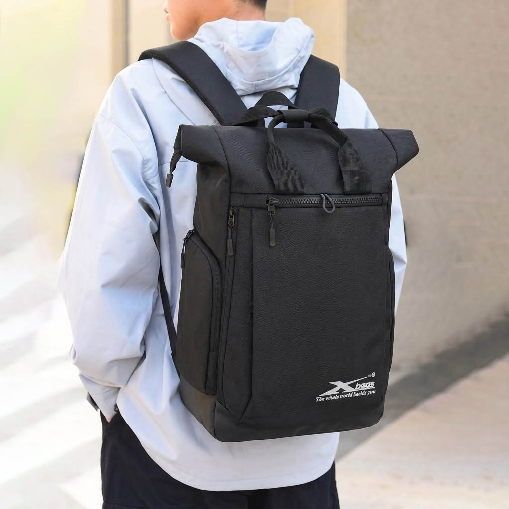 Balo du lịch Xbags Secret cao cấp – Balo du lịch laptop nhiều ngăn, thiết kế nắp gập mở rộng thông minh XB1201