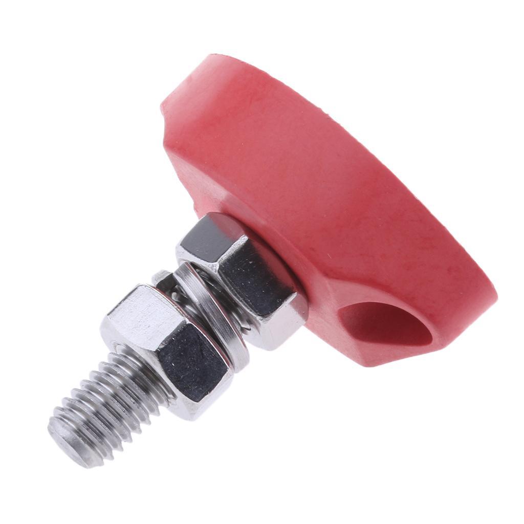 Red Junction Block Power Post Insulated Terminal Single Stud 6mm / 8mm
