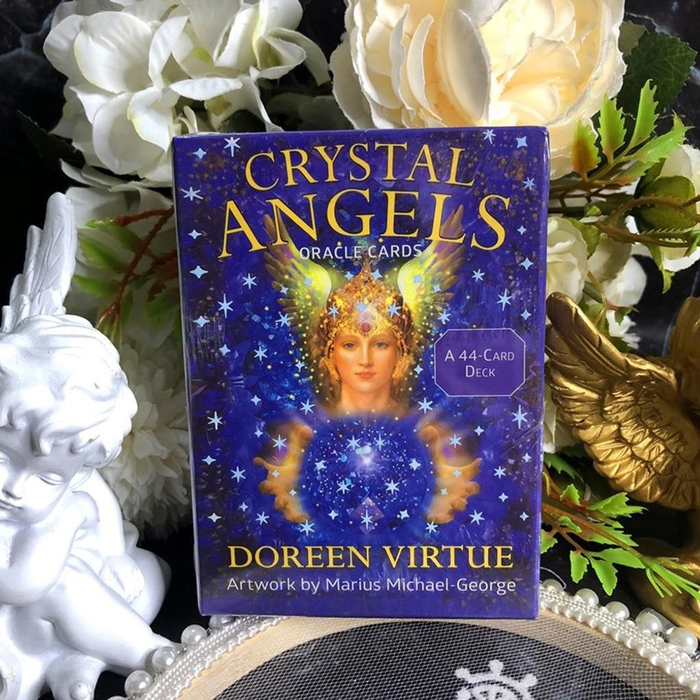 Bài Oracle Crystal Angels 44 Lá Bài Tặng Đá Thanh Tẩy