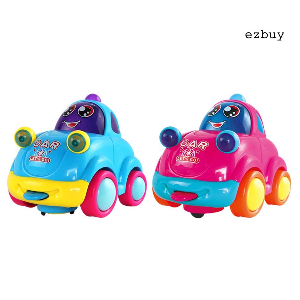 EY-Baby Cute Cartoon Multifunctional Universal Wheel Toy Car with Sound Light