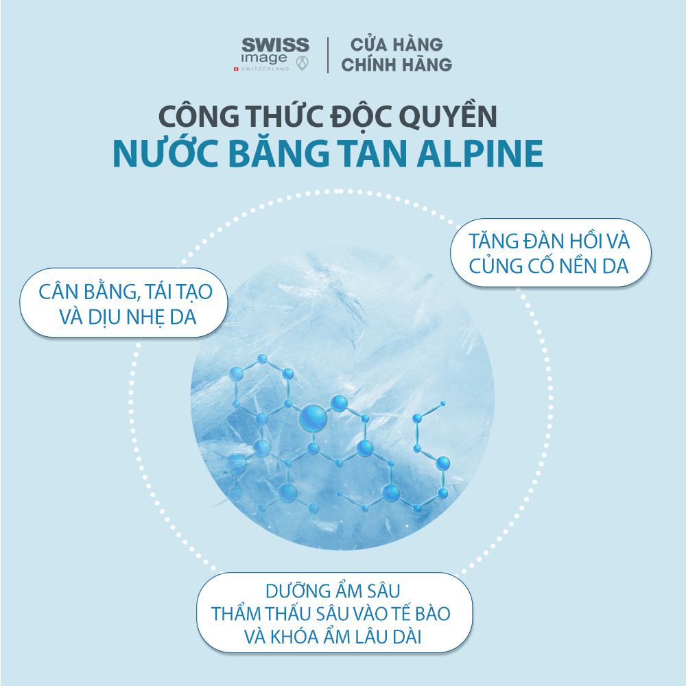 Nước hoa hồng dịu da cấp ẩm dành cho da thường và da khô Swiss Image Soothing Cleansing Toner 200ml