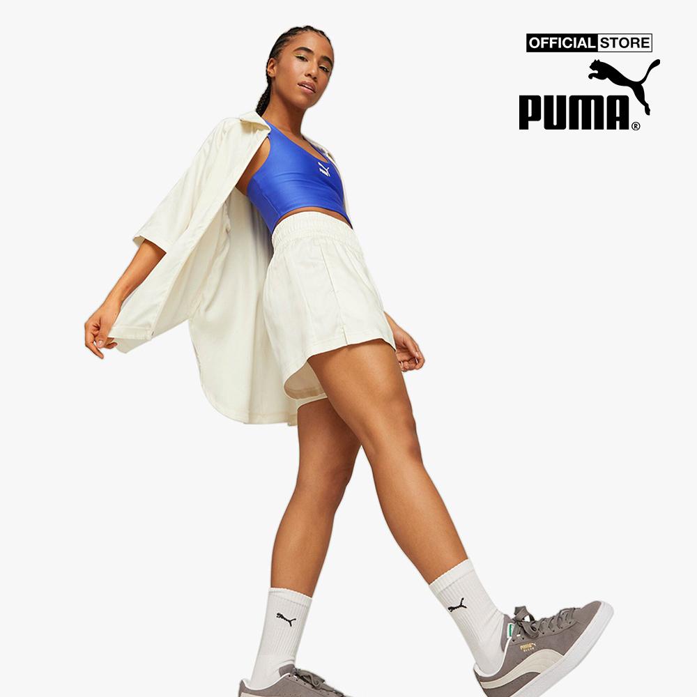 PUMA - Quần shorts nữ ống lộng lưng thun T7 538289