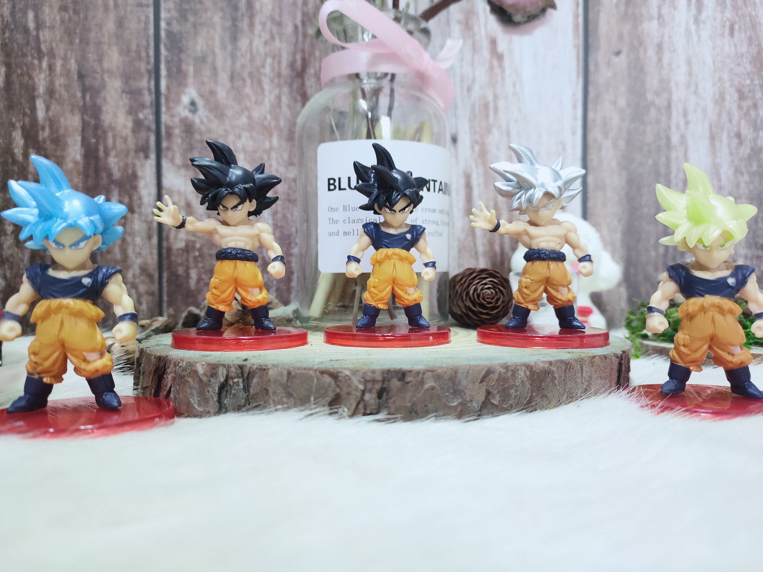 Mô hình dragon ball - Bộ 21 Nhân Vật Phim 7 Viên Ngọc Rồng - Songoku, Vegeta, Gogeta, Broly, Cell Bọ Hung, Majin Buu, Frieza - Sưu tầm, Trang trí bàn làm việc, case máy tính