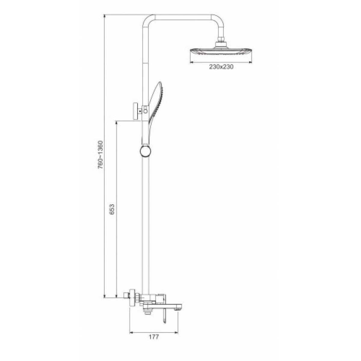 Sen cây tắm nóng lạnh Gappo G2448