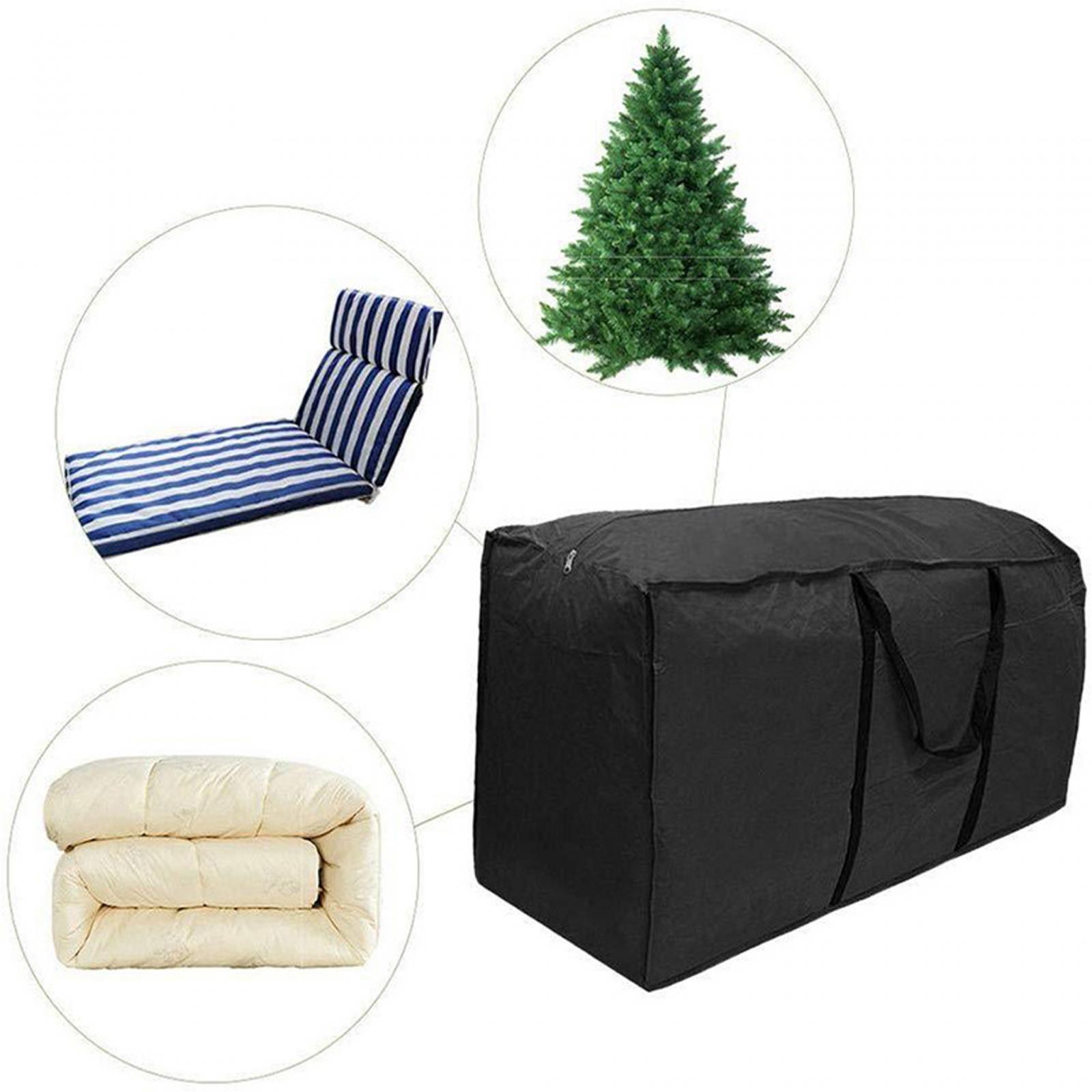 Christmas Tree Storage Bag with Carry Handle Organizer Reusable Cushion Storage Bag Practical Zippered Bag for Pillow