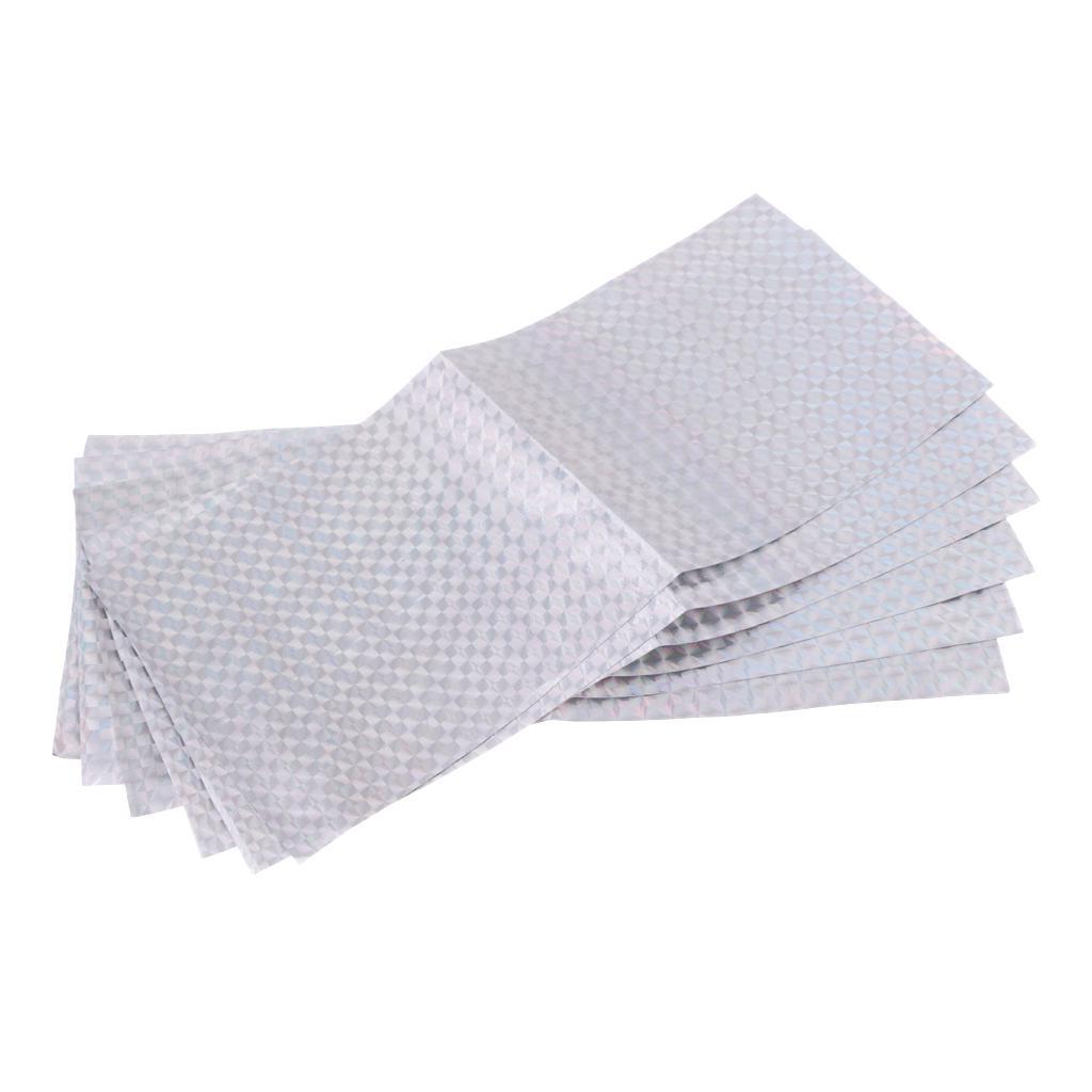 6pcs Holographic Adhesive Film Fishing Lure Tape For Lure Making DIY Tool Environmental and Friendly