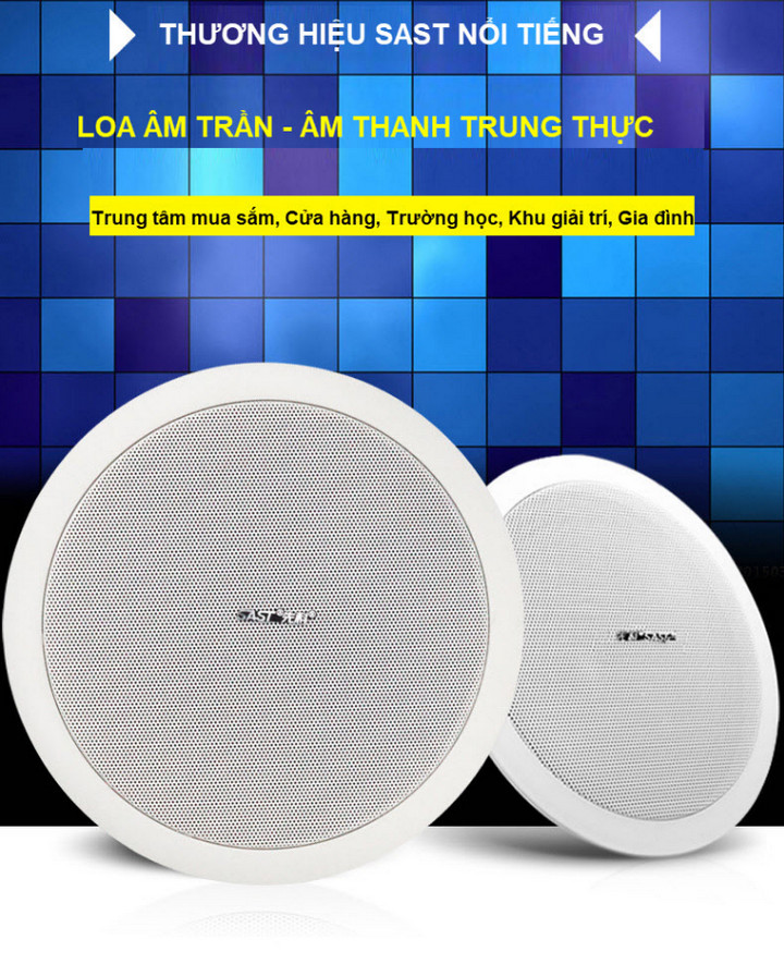 Bộ 4 Loa Âm Trần SAST Cao Cấp Không Dây Bluetooth , Âm Thanh Vòm 3D - Home and Garden