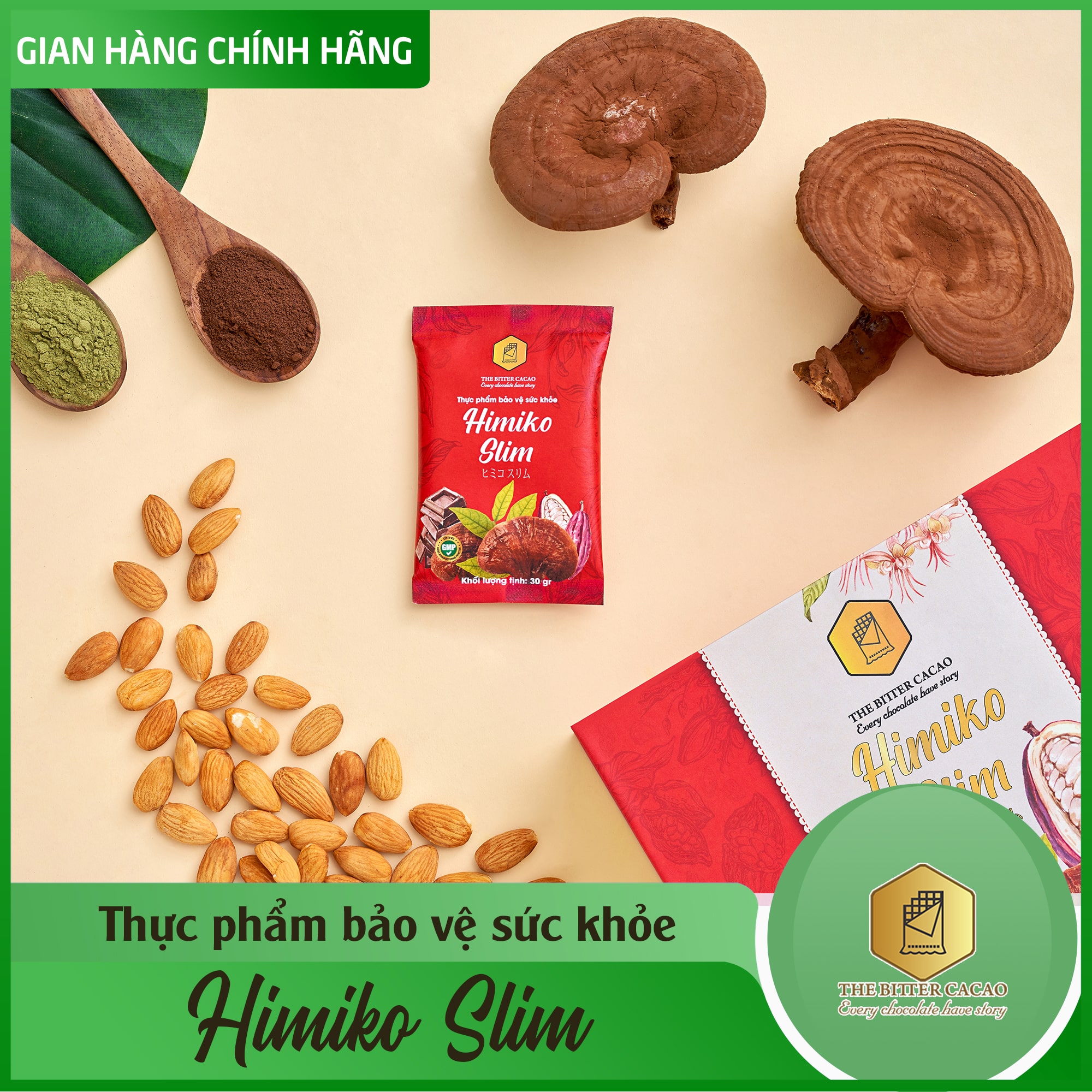 Thực phẩm bảo vệ sức khỏe HIMIKO Slim The Bitter Cacao
