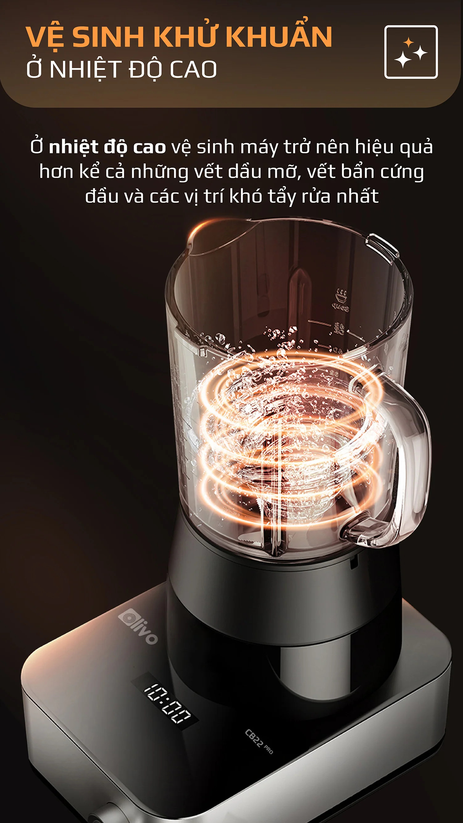 Máy xay nấu sữa hạt đa năng Olivo CB22 PRO - Tặng Cối Xay Khô + công thức nấu sữa hạt - Hàng chính hãng