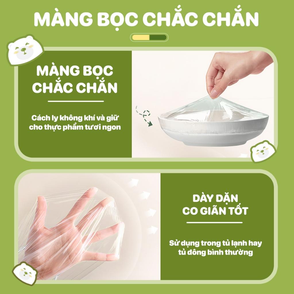 Túi bọc thực phẩm treo tường TOPGIA, chất liệu PE an toàn, chun siêu dai và đàn hồi cao