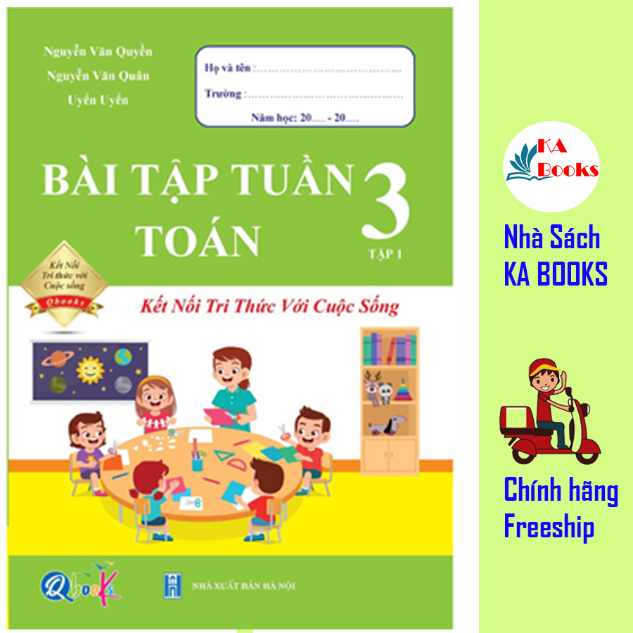 Trọn Bộ Bài Tập Tuần, Đề Kiểm Tra Toán và Tiếng Việt Lớp 3 - Kết Nối - Cả năm học (8 cuốn)