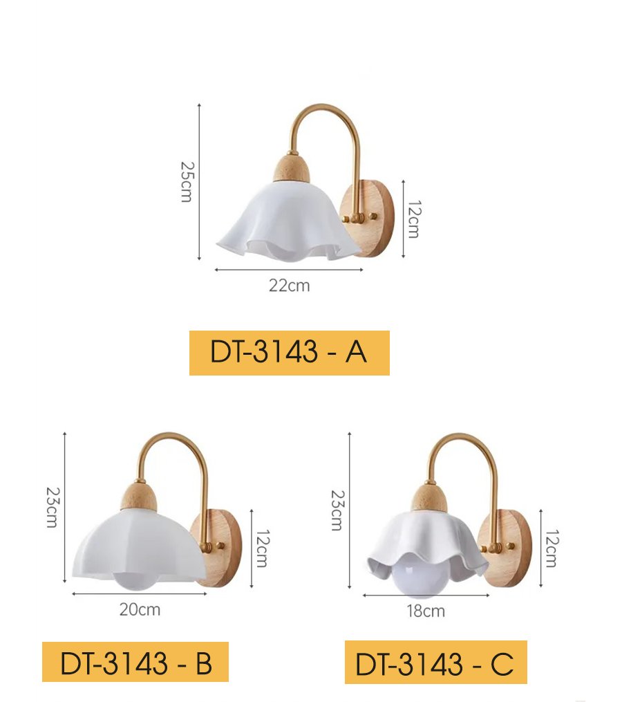 Đèn Gắn Tường Phong Cách Bắc Âu DT-3143 - Decor Trang Trí Nhà Hàng , Quán Cafe Siêu Đẹp