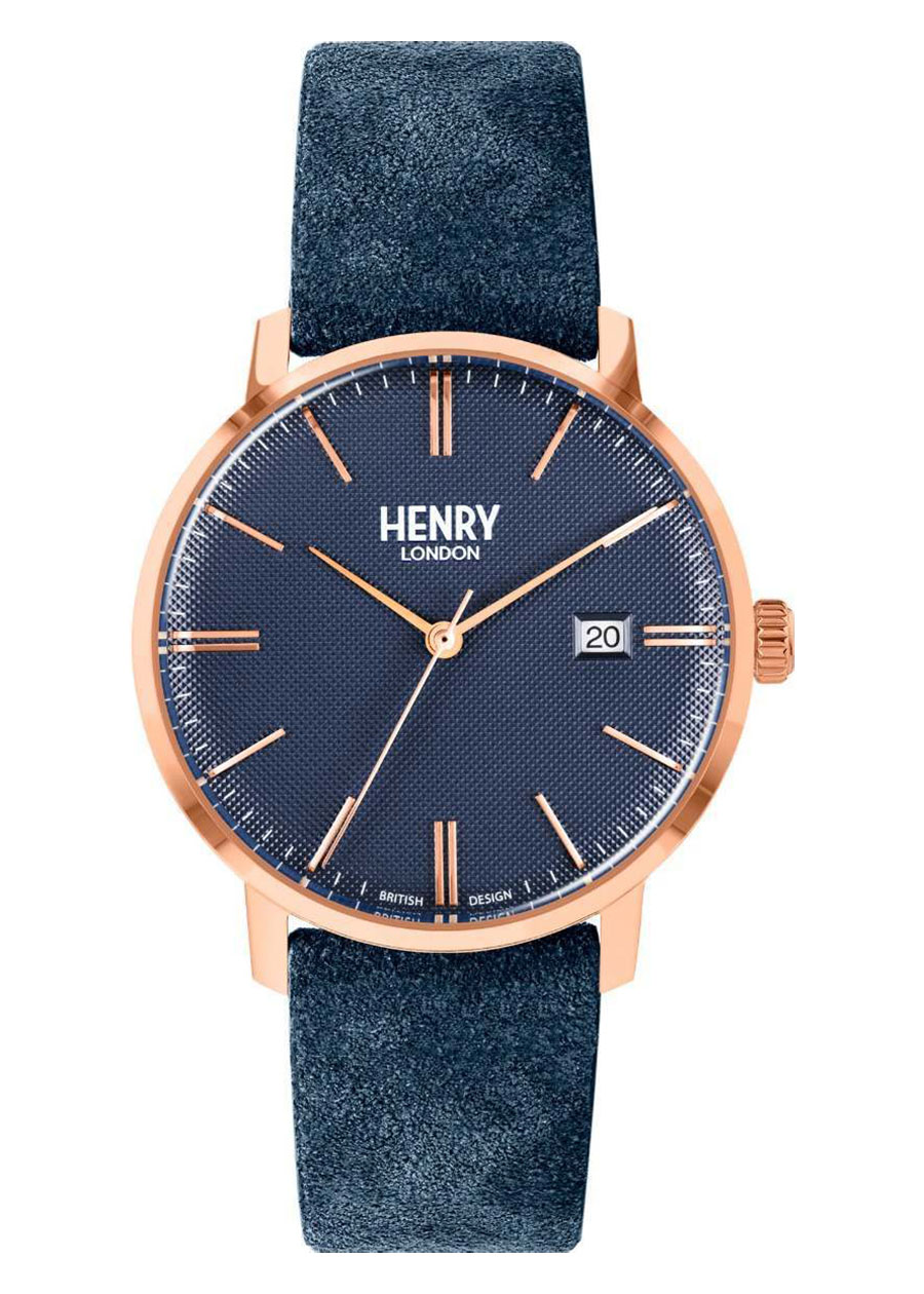 Đồng Hồ Unisex Henry London HL40-S-0370 - Dây Da