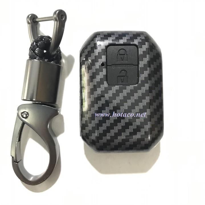 Ốp carbon chìa khóa, móc khóa ô tô dùng riêng cho xe Suzuki XL7, Ertiga