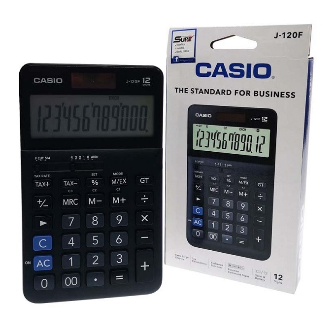 Máy tính Casio J-120F, Bảo hành 7 năm - Hàng chính hãng Bitex