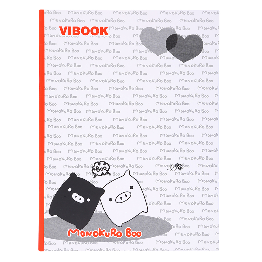 Lốc 10 Quyển Tập Vibook Happy &quot;Mono Kuro Boo&quot; (96 Trang) - Mẫu Ngẫu Nhiên